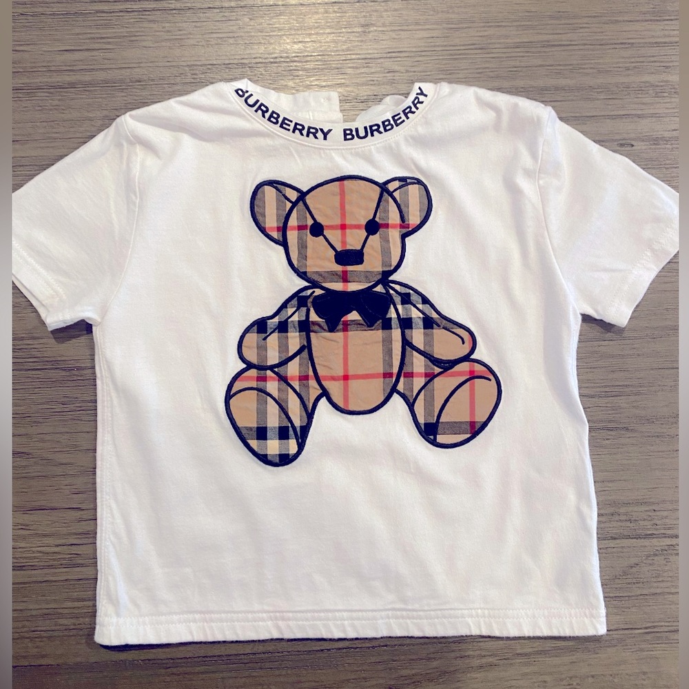 Burberry Kids Teddy Bear T-Shirt Size 3Y